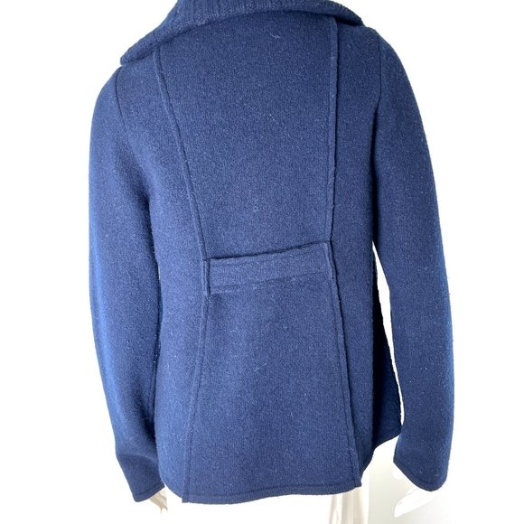 Authentic Moncler Navy Wool Padded Maglione Tricot Cardigan Down Jacket L - Picture 4 of 12